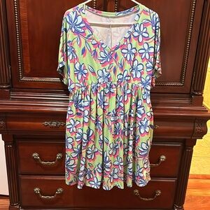 Empire waist dress w/ short sleeves